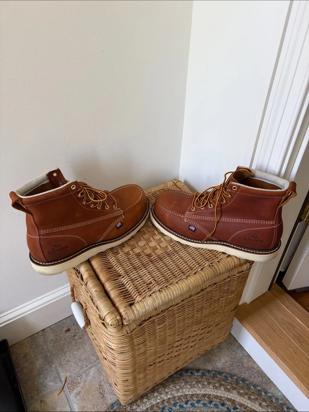 Thorogood American Heritage 6” Tobacco Moc Toe Work Boots Size 10 D NWT